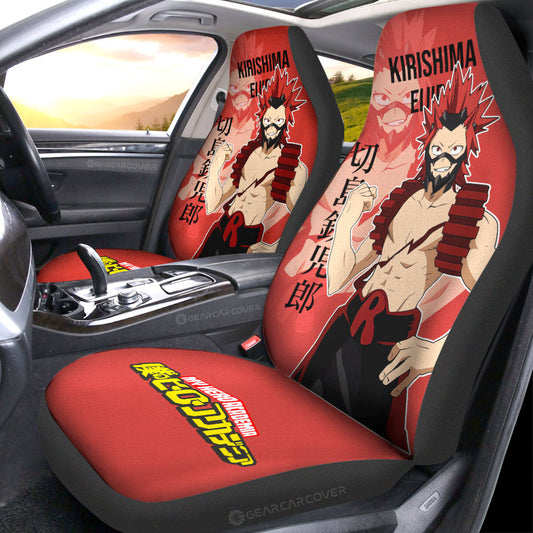 Kirishima Eijirou Car Seat Covers Custom Car Accessories For Fans - Gearcarcover - 2
