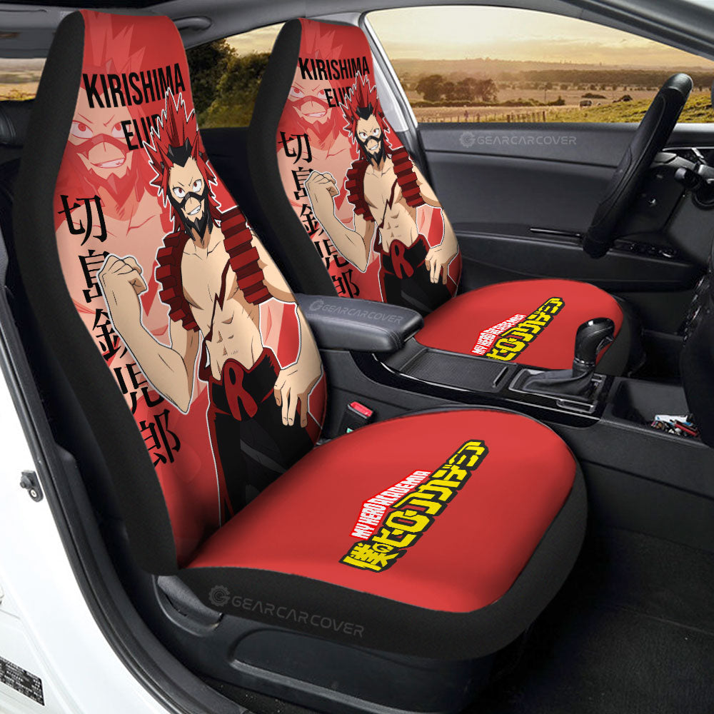 Kirishima Eijirou Car Seat Covers Custom Car Accessories For Fans - Gearcarcover - 1