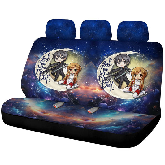 Kirito And Asuna Car Back Seat Covers Custom Car Accessories - Gearcarcover - 1