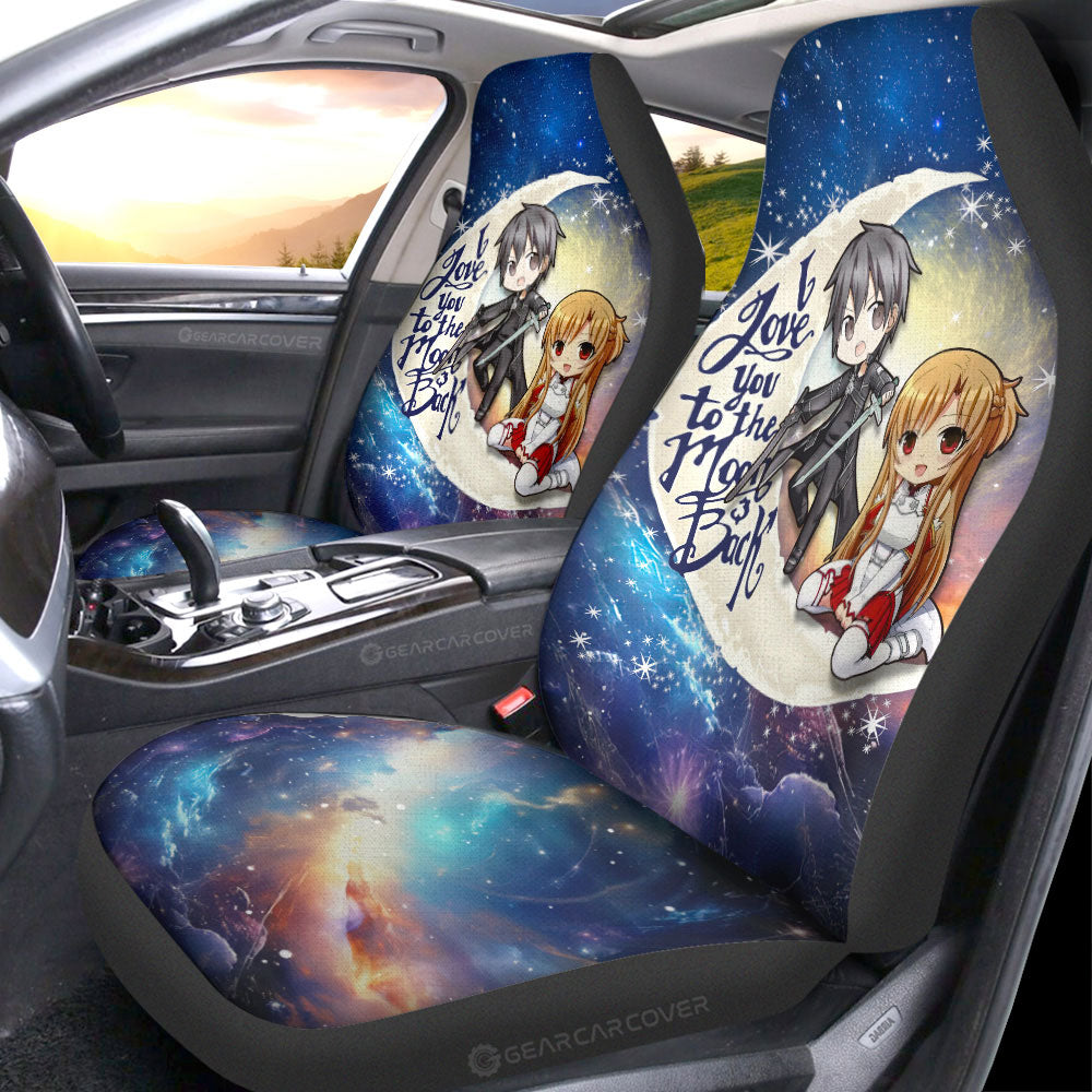 Kirito And Asuna Car Seat Covers Custom Car Accessories - Gearcarcover - 1