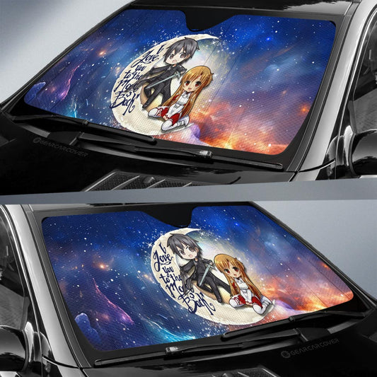 Kirito And Asuna Car Sunshade Custom Car Accessories - Gearcarcover - 2