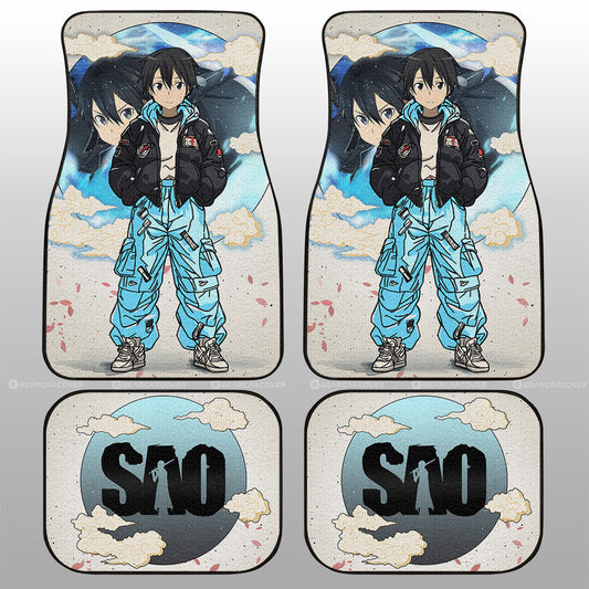 Kirito Car Floor Mats Anime Collection - Gearcarcover - 1