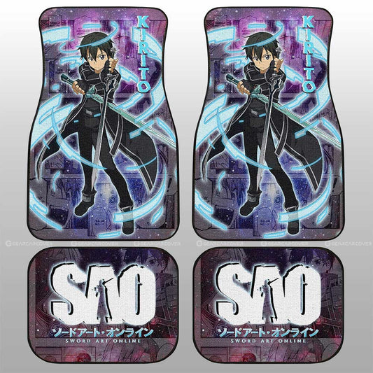 Kirito Car Floor Mats Custom Manga Galaxy Style - Gearcarcover - 2