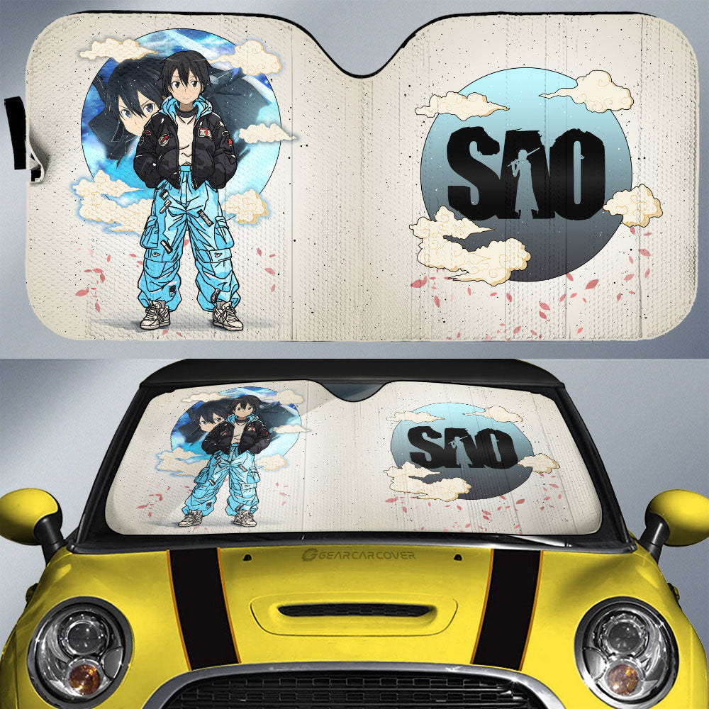 Kirito Car Sunshade Anime Collection - Gearcarcover - 1