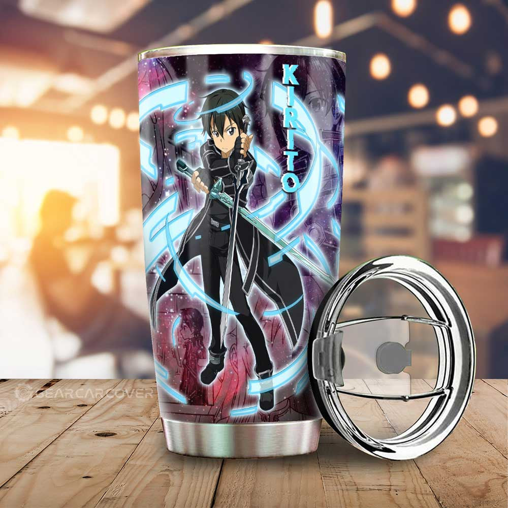 Kirito Tumbler Cup Custom Manga Galaxy Style - Gearcarcover - 1