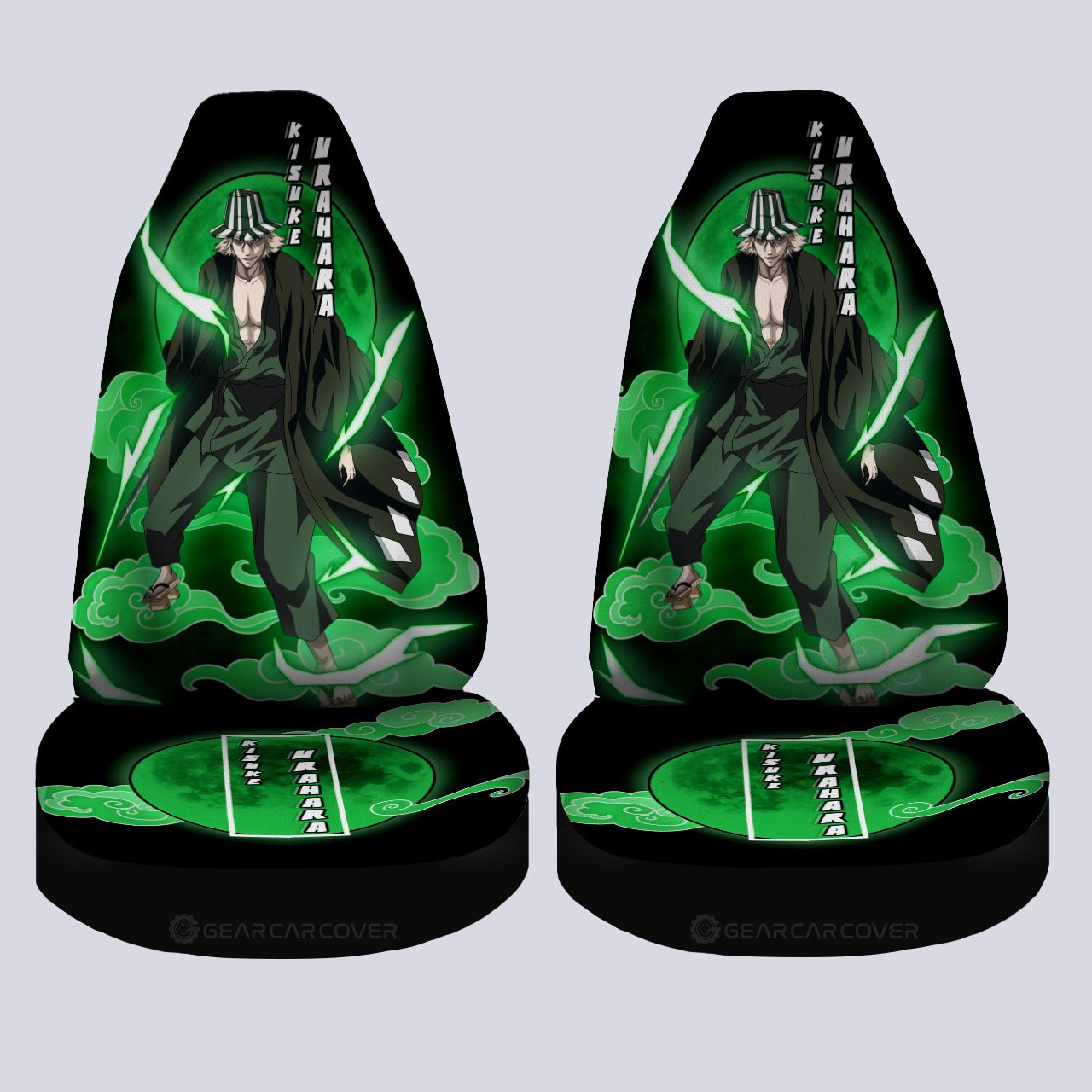 Kisuke Urahara Car Seat Covers Custom Bleach Car Interior Accessories - Gearcarcover - 4