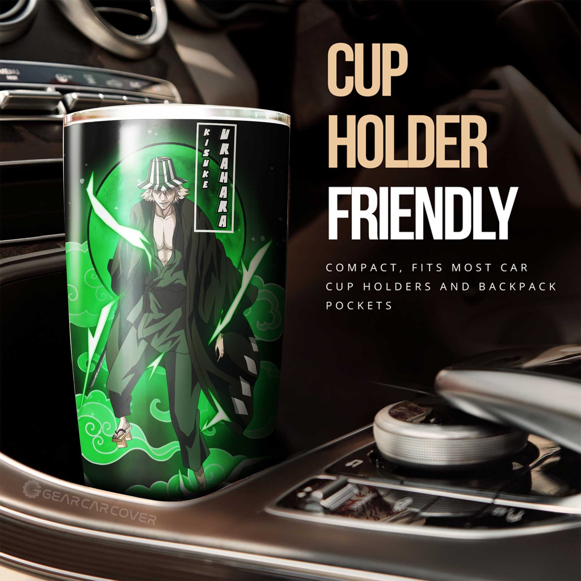 Kisuke Urahara Tumbler Cup Custom Bleach Car Accessories - Gearcarcover - 2