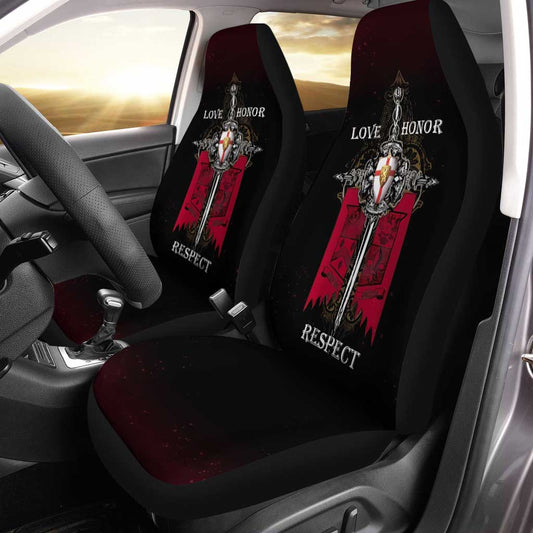 Knights Templar Car Seat Covers Symbol Love Honor Respect - Gearcarcover - 2