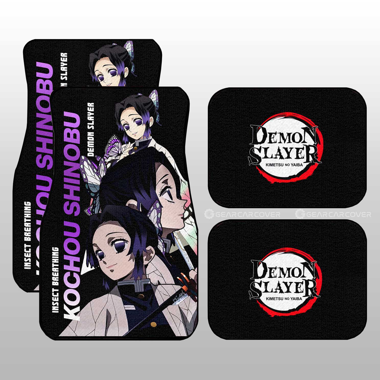 Kochou Shinobu Car Floor Mats Custom - Gearcarcover - 1