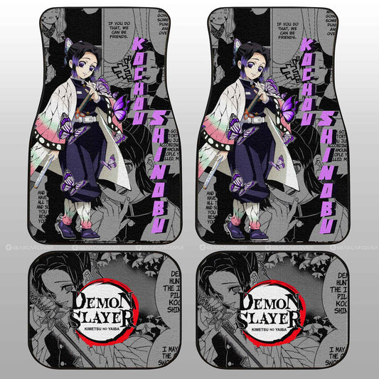 Kochou Shinobu Car Floor Mats Custom Mix Mangas - Gearcarcover - 2