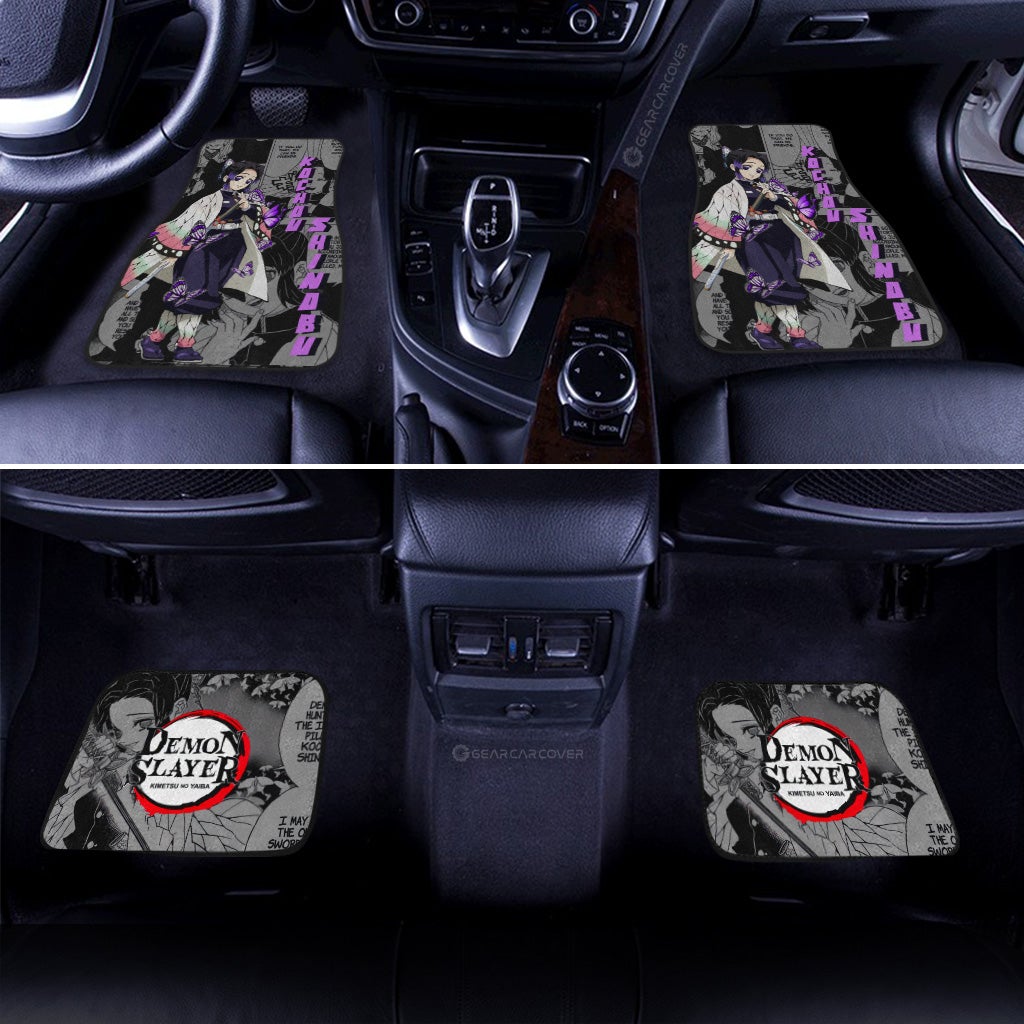 Kochou Shinobu Car Floor Mats Custom Mix Mangas - Gearcarcover - 3