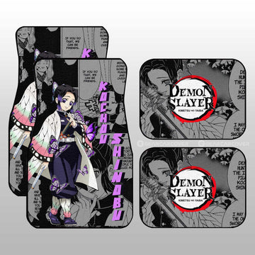 Kochou Shinobu Car Floor Mats Custom Mix Mangas - Gearcarcover - 1