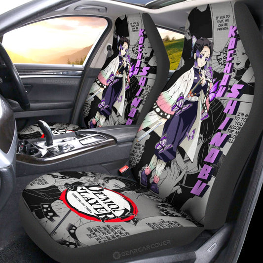 Kochou Shinobu Car Seat Covers Custom Mix Mangas - Gearcarcover - 2