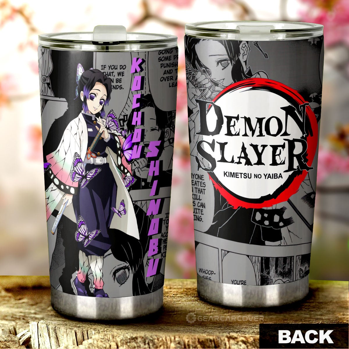 Kochou Shinobu Tumbler Cup Custom Mix Mangas - Gearcarcover - 1