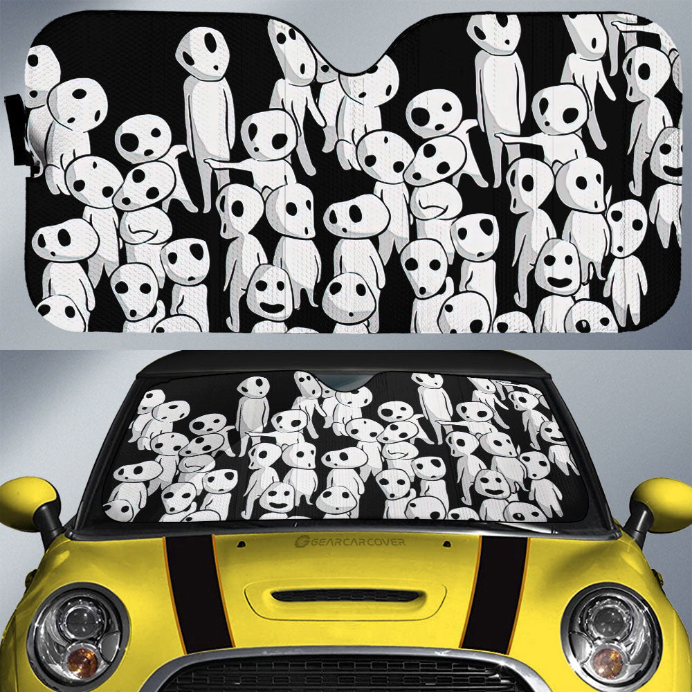 Kodama Car Sunshade Custom Princess Mononoke Car Accessories - Gearcarcover - 1