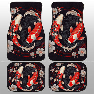 Koi Fish Car Floor Mats Custom Car Accessories - Gearcarcover - 1