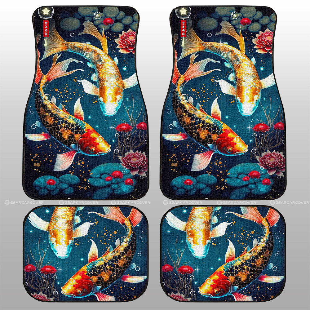 Koi Fish Car Floor Mats Custom Car Accessories - Gearcarcover - 1