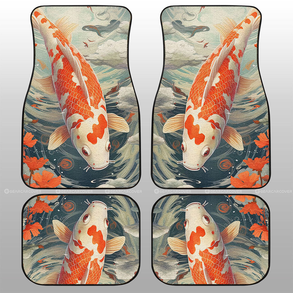 Koi Fish Car Floor Mats Custom Car Accessories - Gearcarcover - 1