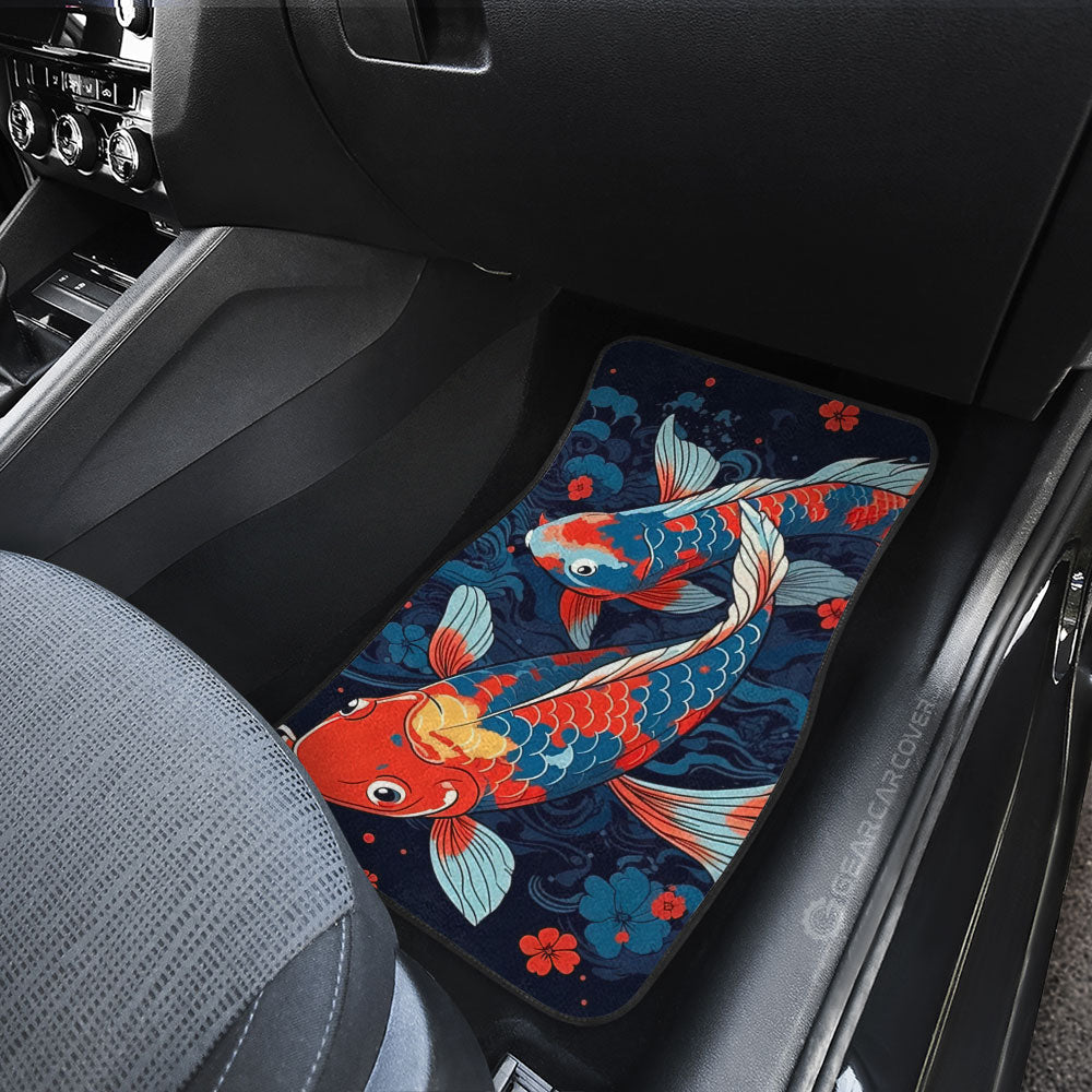 Koi Fish Car Floor Mats Custom Car Accessories - Gearcarcover - 3