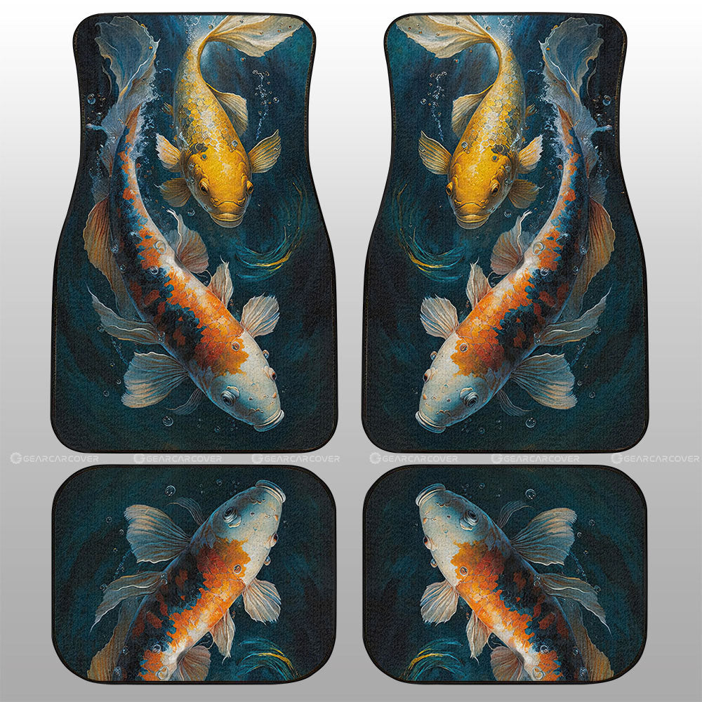 Koi Fish Car Floor Mats Custom Car Accessories - Gearcarcover - 1