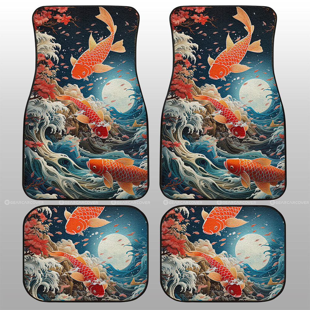 Koi Fish Car Floor Mats Custom Car Accessories - Gearcarcover - 1