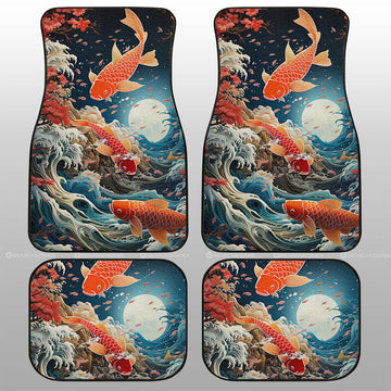 Koi Fish Car Floor Mats Custom Car Accessories - Gearcarcover - 1