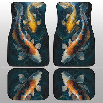 Koi Fish Car Floor Mats Custom Car Accessories - Gearcarcover - 1