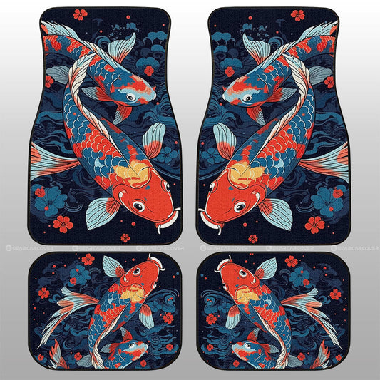 Koi Fish Car Floor Mats Custom Car Accessories - Gearcarcover - 1