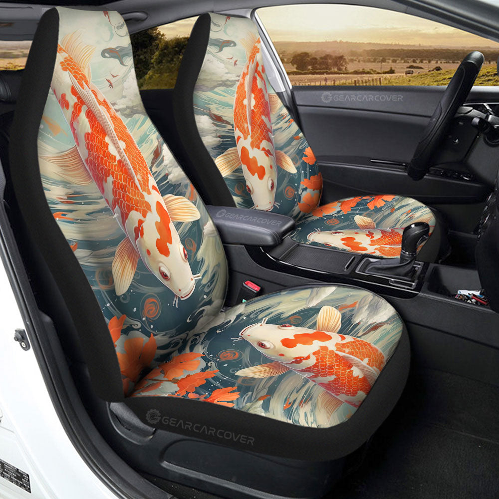 Koi Fish Car Seat Covers Custom Car Accessories - Gearcarcover - 2