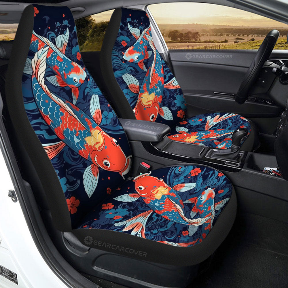 Koi Fish Car Seat Covers Custom Car Accessories - Gearcarcover - 2