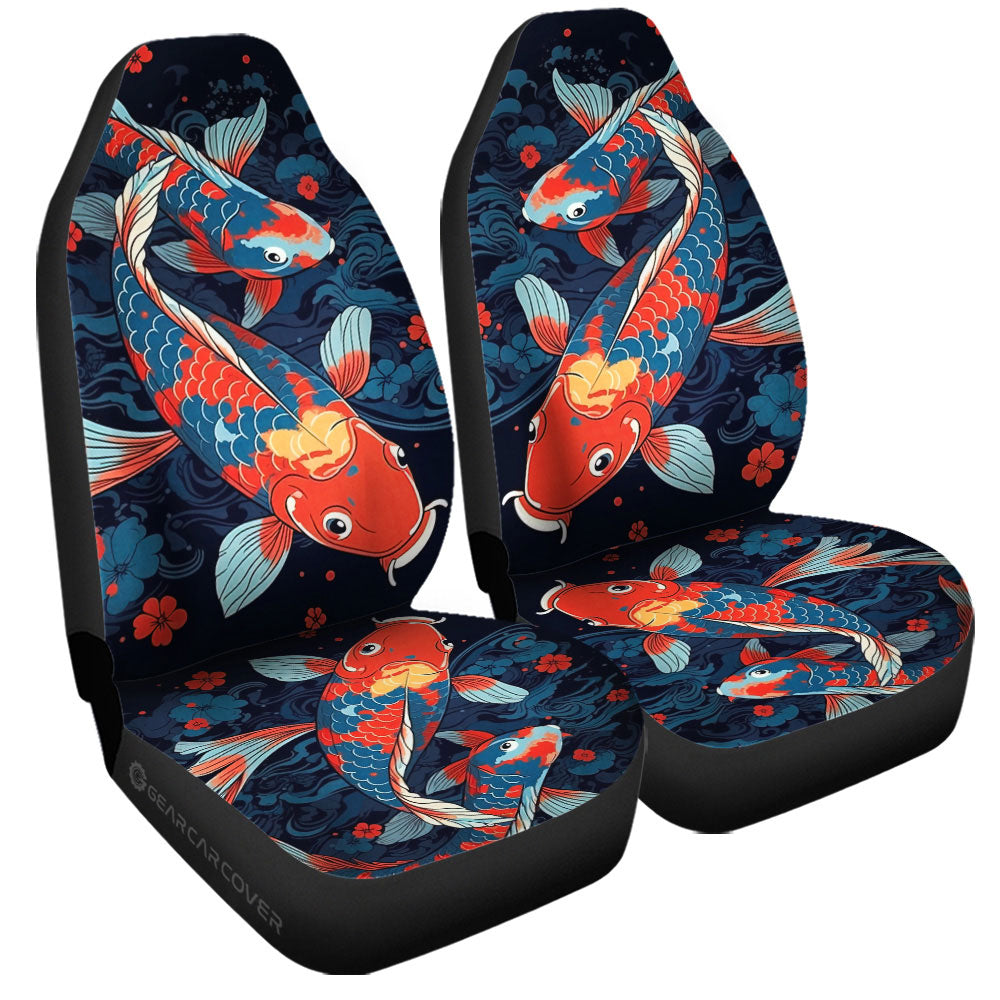 Koi Fish Car Seat Covers Custom Car Accessories - Gearcarcover - 3