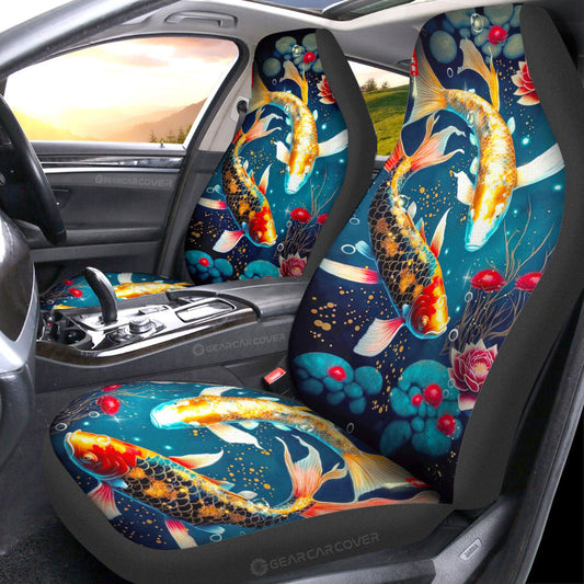 Koi Fish Car Seat Covers Custom Car Accessories - Gearcarcover - 1