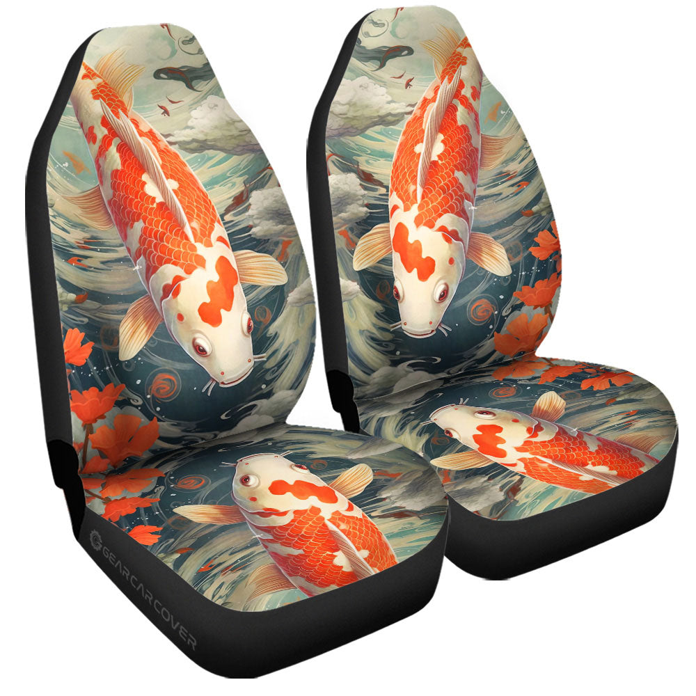 Koi Fish Car Seat Covers Custom Car Accessories - Gearcarcover - 3