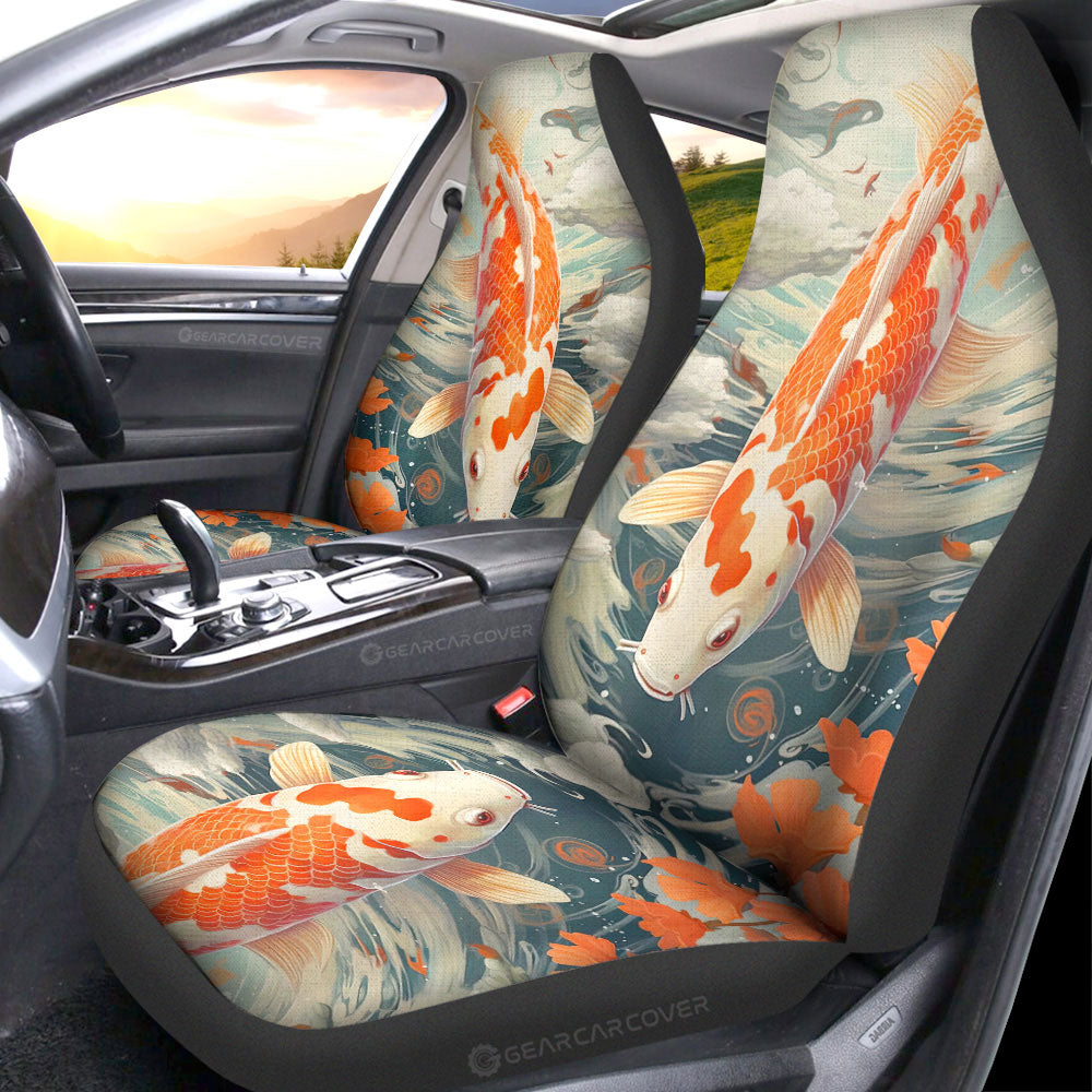 Koi Fish Car Seat Covers Custom Car Accessories - Gearcarcover - 1