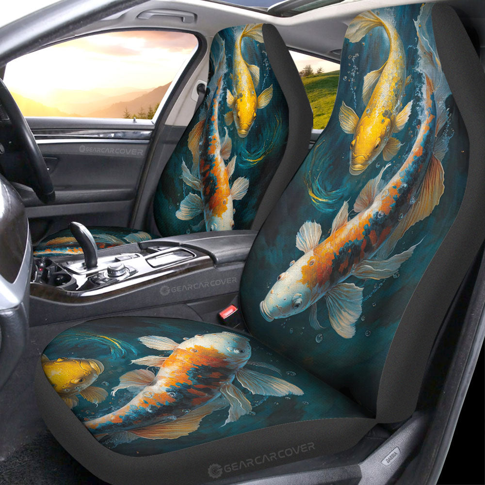 Koi Fish Car Seat Covers Custom Car Accessories - Gearcarcover - 1