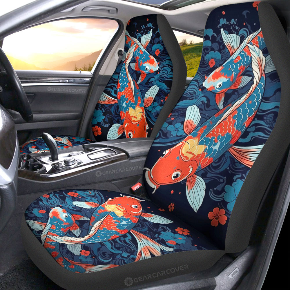 Koi Fish Car Seat Covers Custom Car Accessories - Gearcarcover - 1