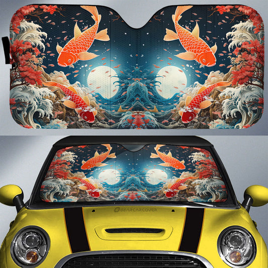 Koi Fish Car Sunshade Custom Car Accessories - Gearcarcover - 1