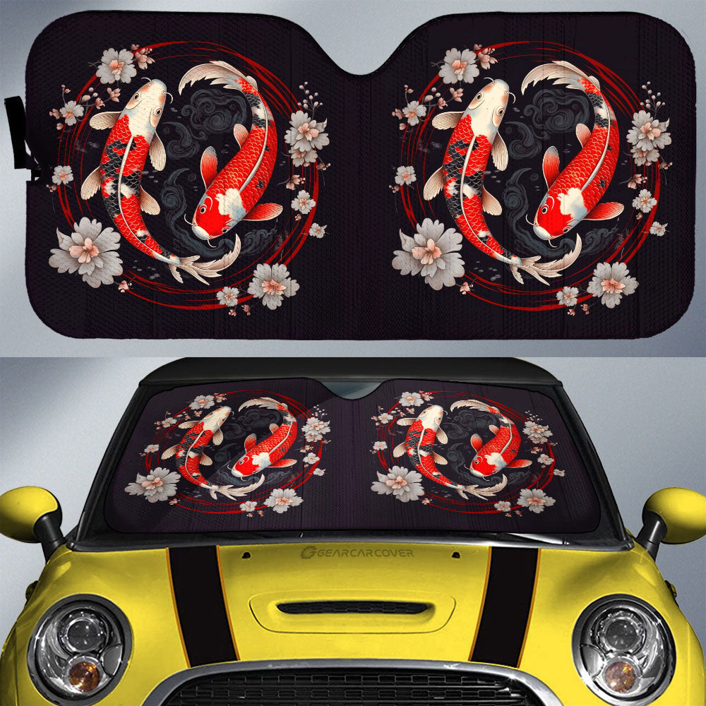 Koi Fish Car Sunshade Custom Car Accessories - Gearcarcover - 1