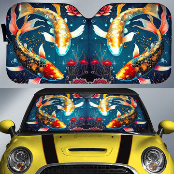 Koi Fish Car Sunshade Custom Car Accessories - Gearcarcover - 1