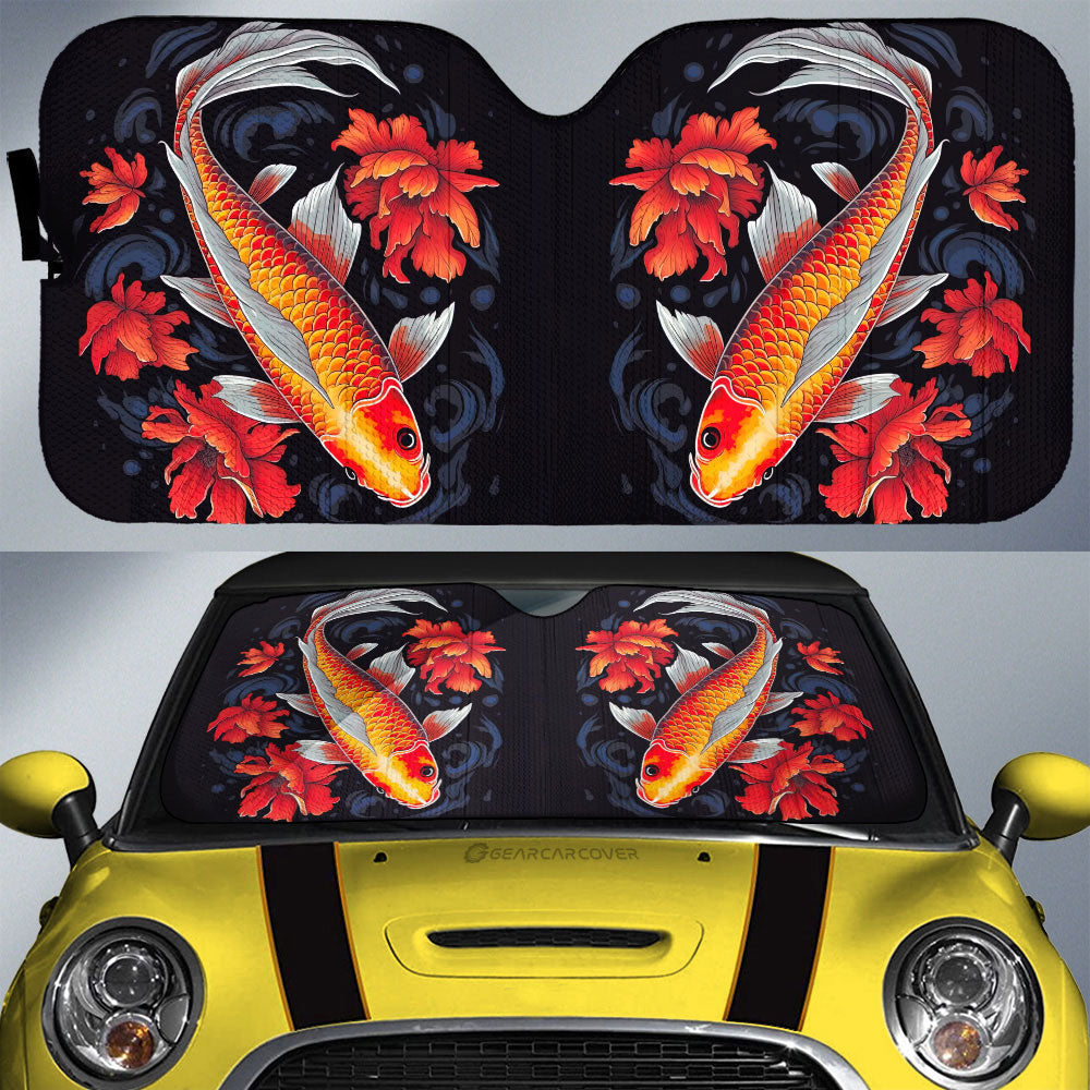 Koi Fish Car Sunshade Custom Car Accessories - Gearcarcover - 1