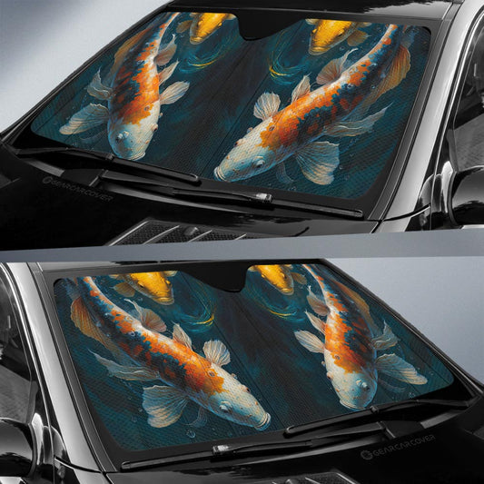 Koi Fish Car Sunshade Custom Car Accessories - Gearcarcover - 2