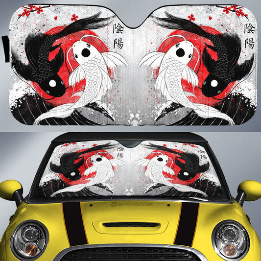 Koi Fish Car Sunshade Custom Car Accessories - Gearcarcover - 1