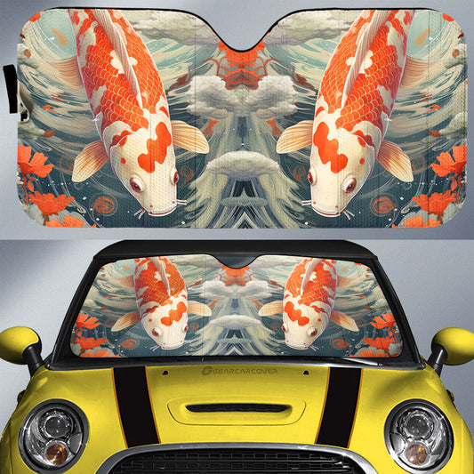 Koi Fish Car Sunshade Custom Car Accessories - Gearcarcover - 1