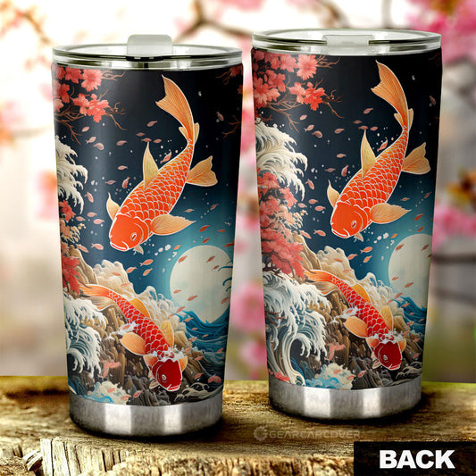 Koi Fish Tumbler Cup Custom Car Accessories - Gearcarcover - 2