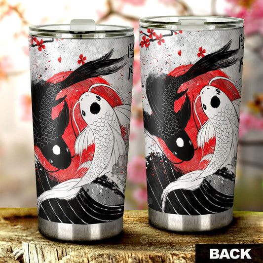 Koi Fish Tumbler Cup Custom Car Accessories - Gearcarcover - 2