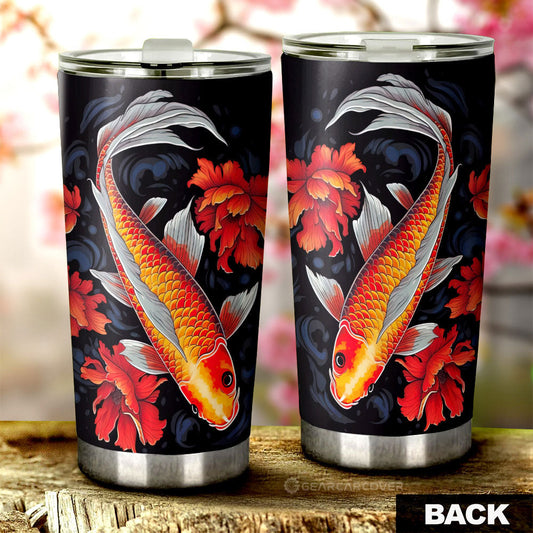 Koi Fish Tumbler Cup Custom Car Accessories - Gearcarcover - 2