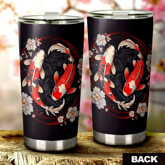 Koi Fish Tumbler Cup Custom Car Accessories - Gearcarcover - 2