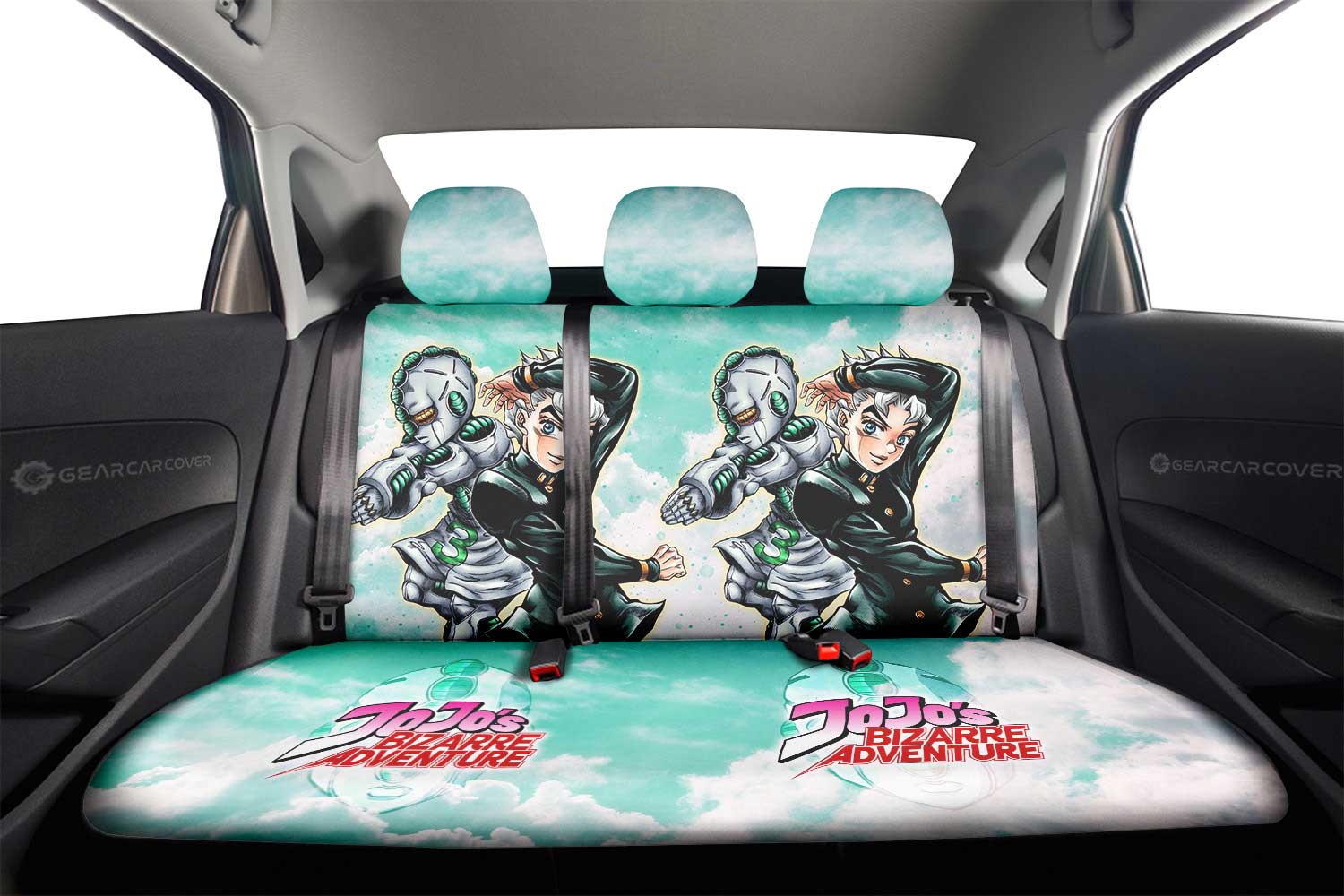 Koichi Hirose Car Back Seat Cover Custom Bizarre Adventures - Gearcarcover - 2