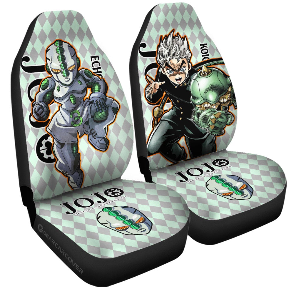 Koichi Hirose Car Seat Covers Custom -Bizarre-Adventure - Gearcarcover - 3