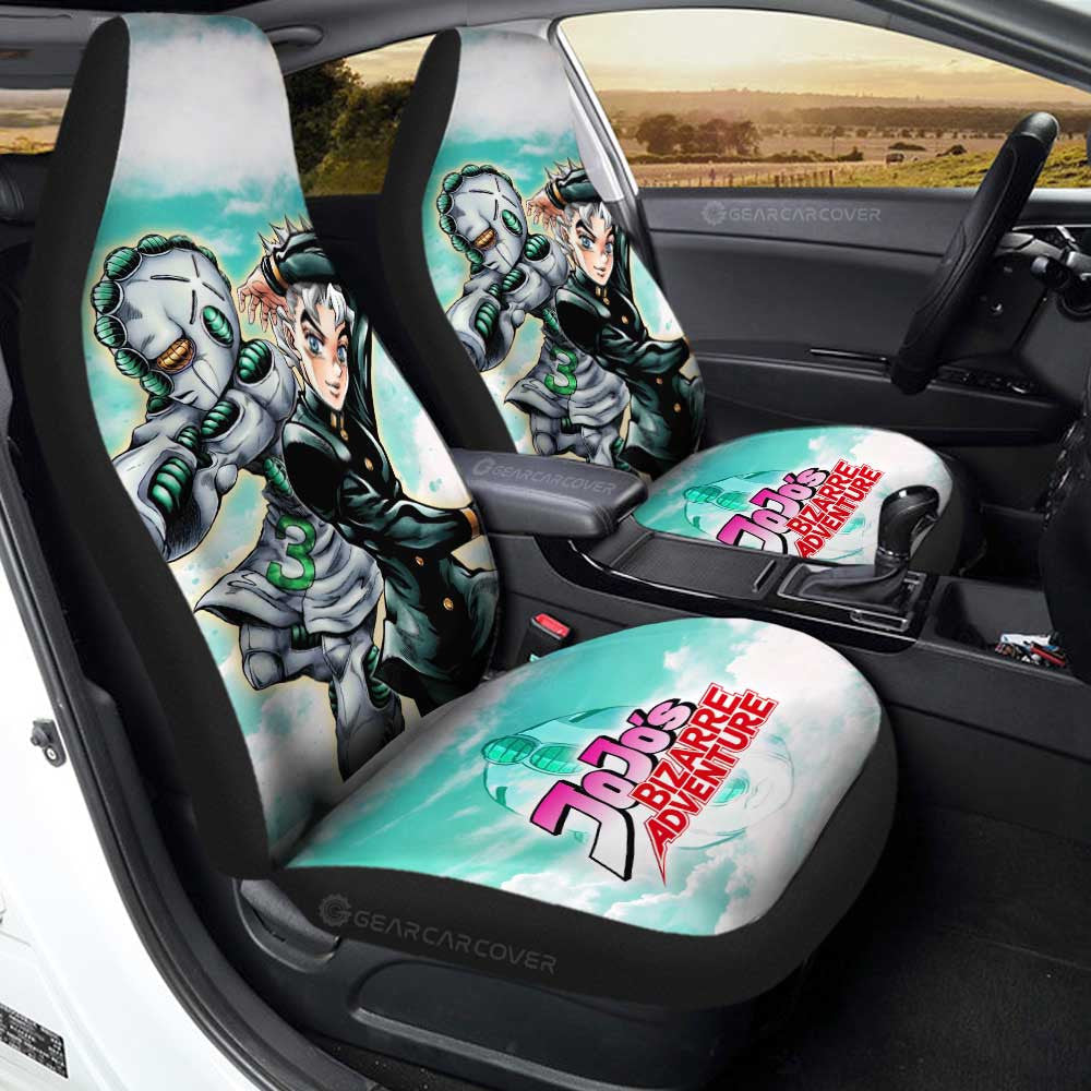 Koichi Hirose Car Seat Covers Custom Bizarre Adventures - Gearcarcover - 1